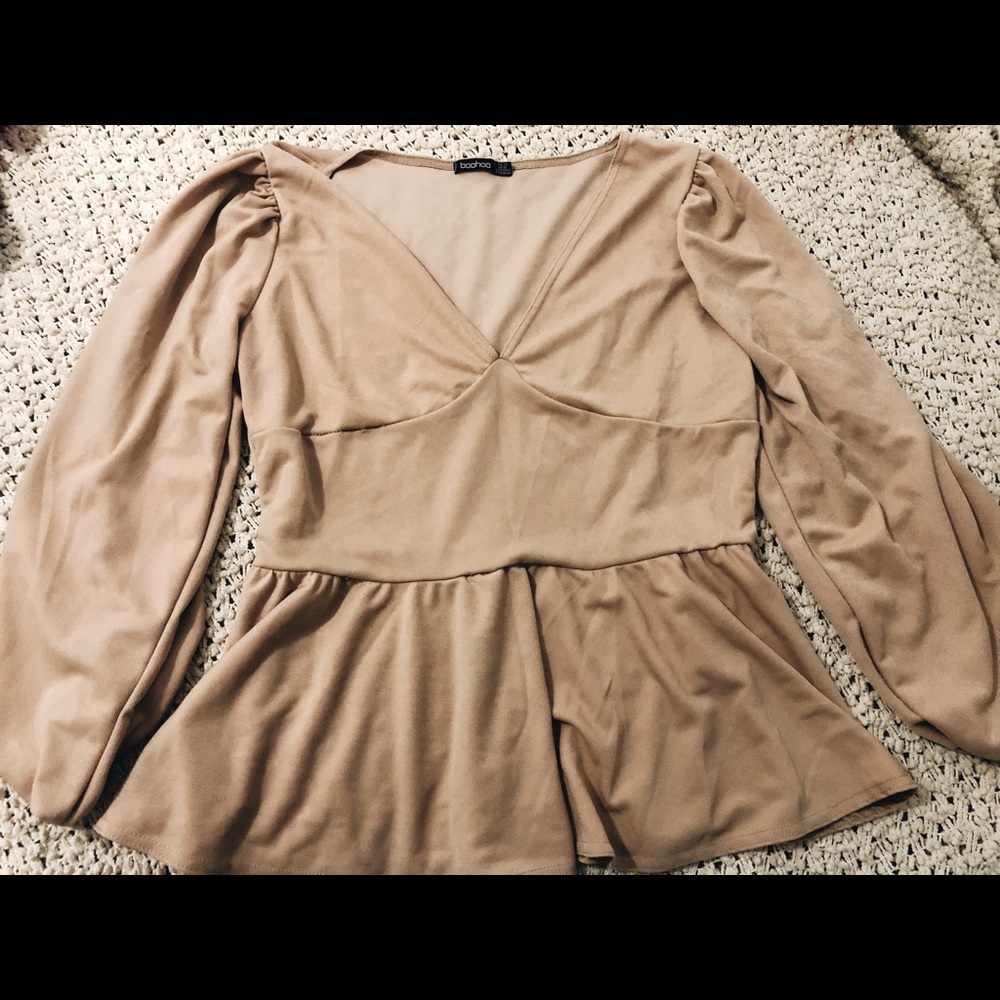 Boohoo Peplum Blouse